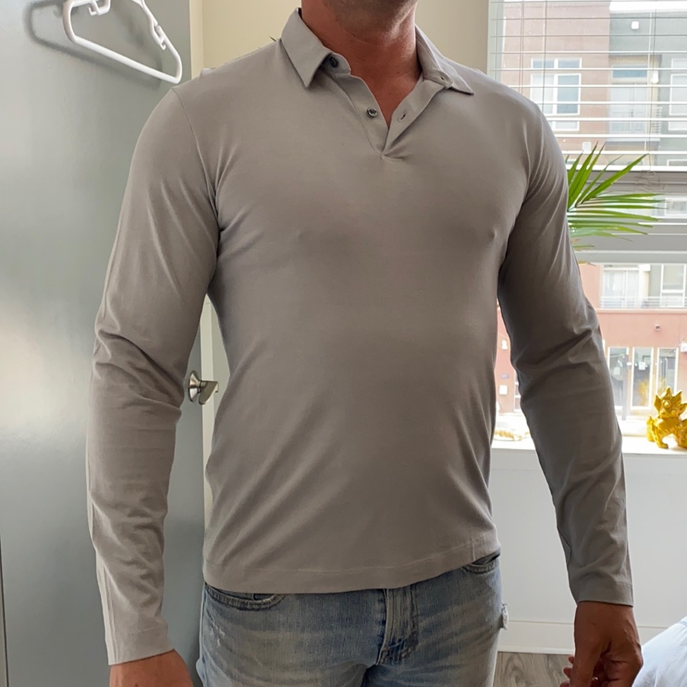 Theory Long Sleeve Polo